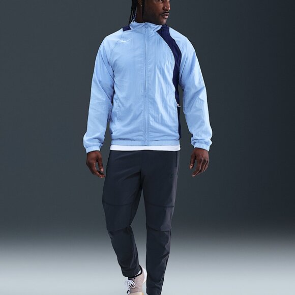 Nike Total 90 Repel Soccer Windbreaker Jacket Size Large Blue - Picture 2 of 5